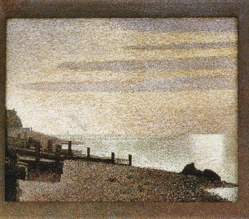 Georges Seurat Seine-s Dusk